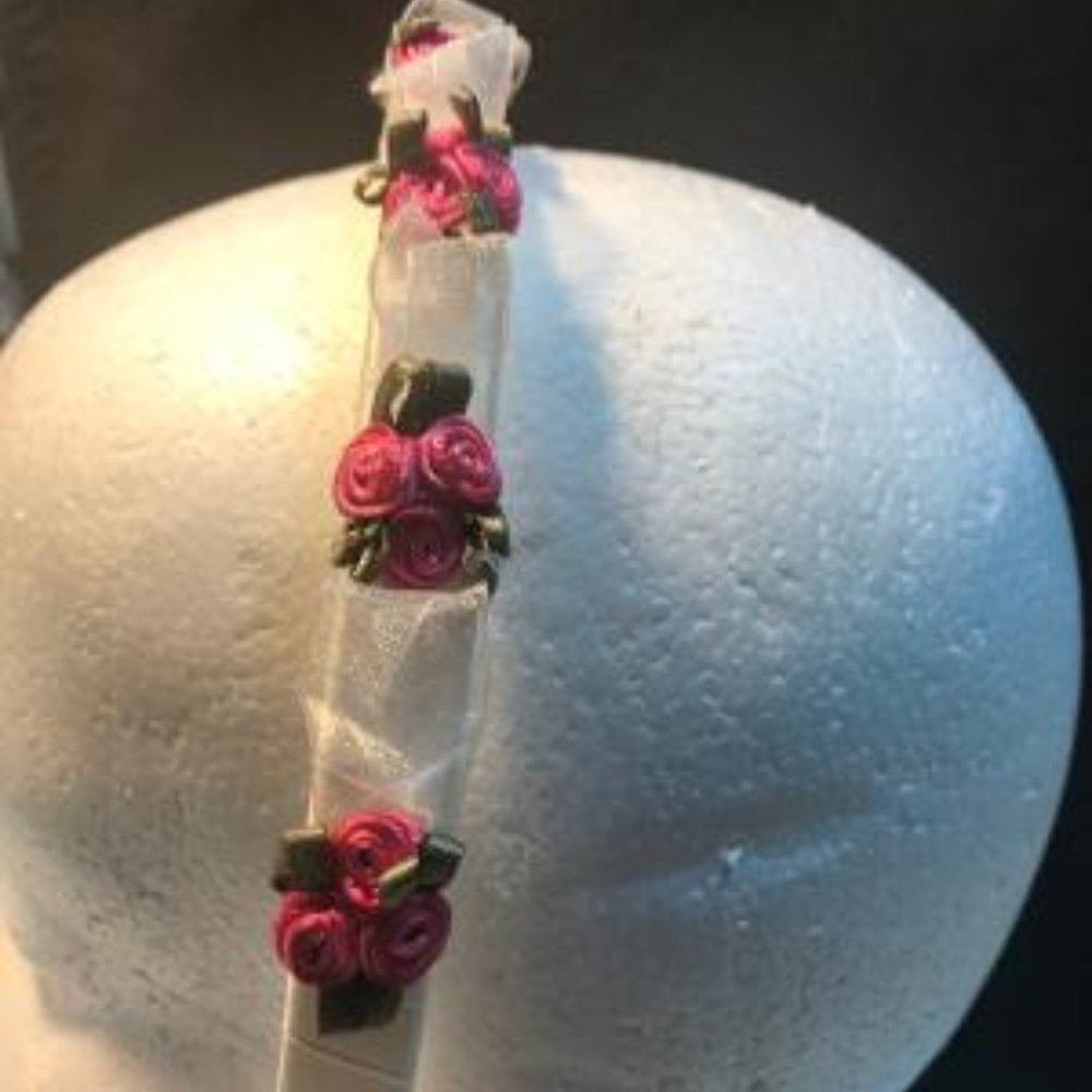 US Angels Flower Girl/Communion Headband - Rose